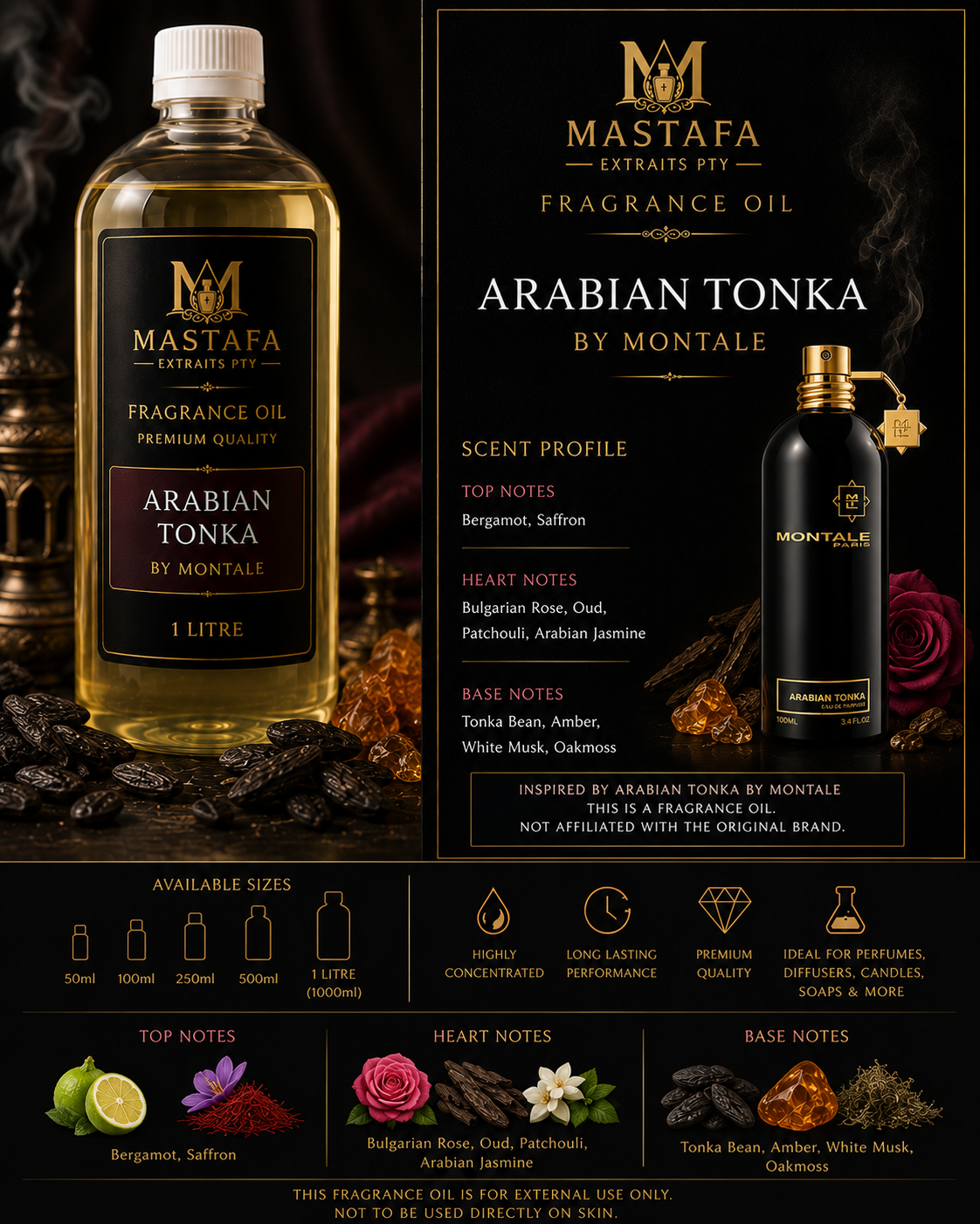 FRAGRANCE OIL INSPIRED BY ARABIAN TONKA