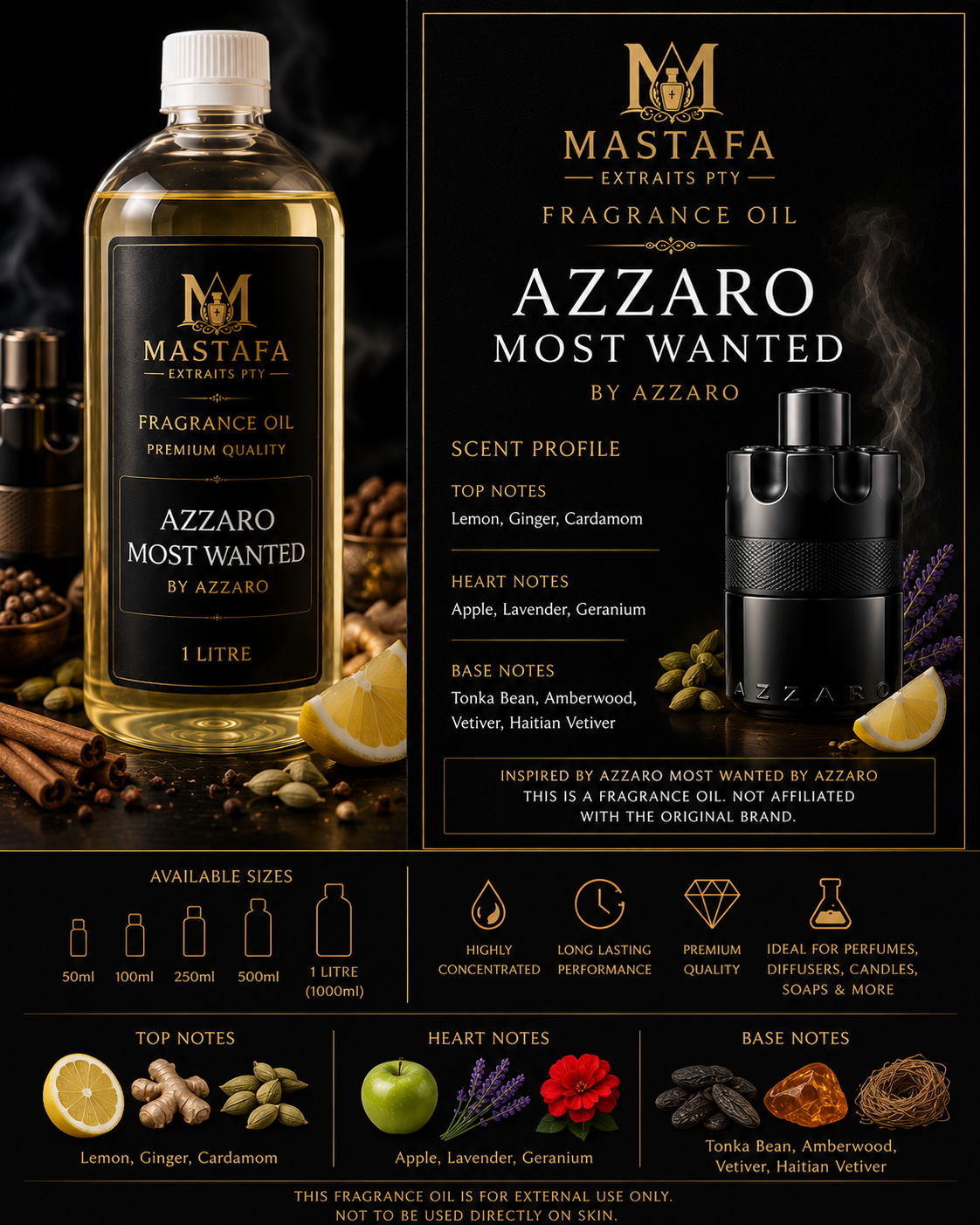FRAGRANCE OIL INSPIRED BY AZZARO WANTED