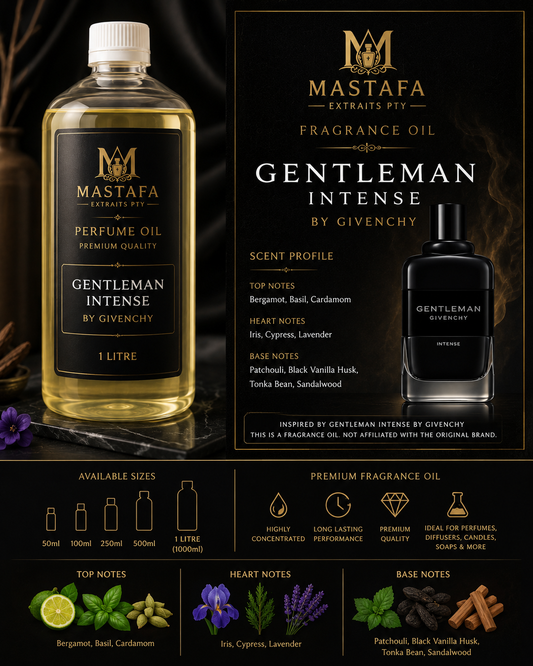 fragrance oil inspired by GENTLEMAN INTENSE