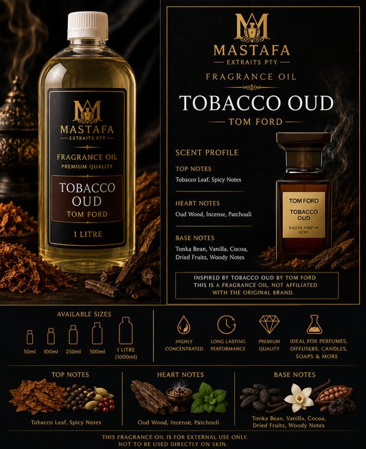 Fragrance oil inspired by TOBACCO OUD